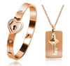 Love Lock Bracelet + Necklace
