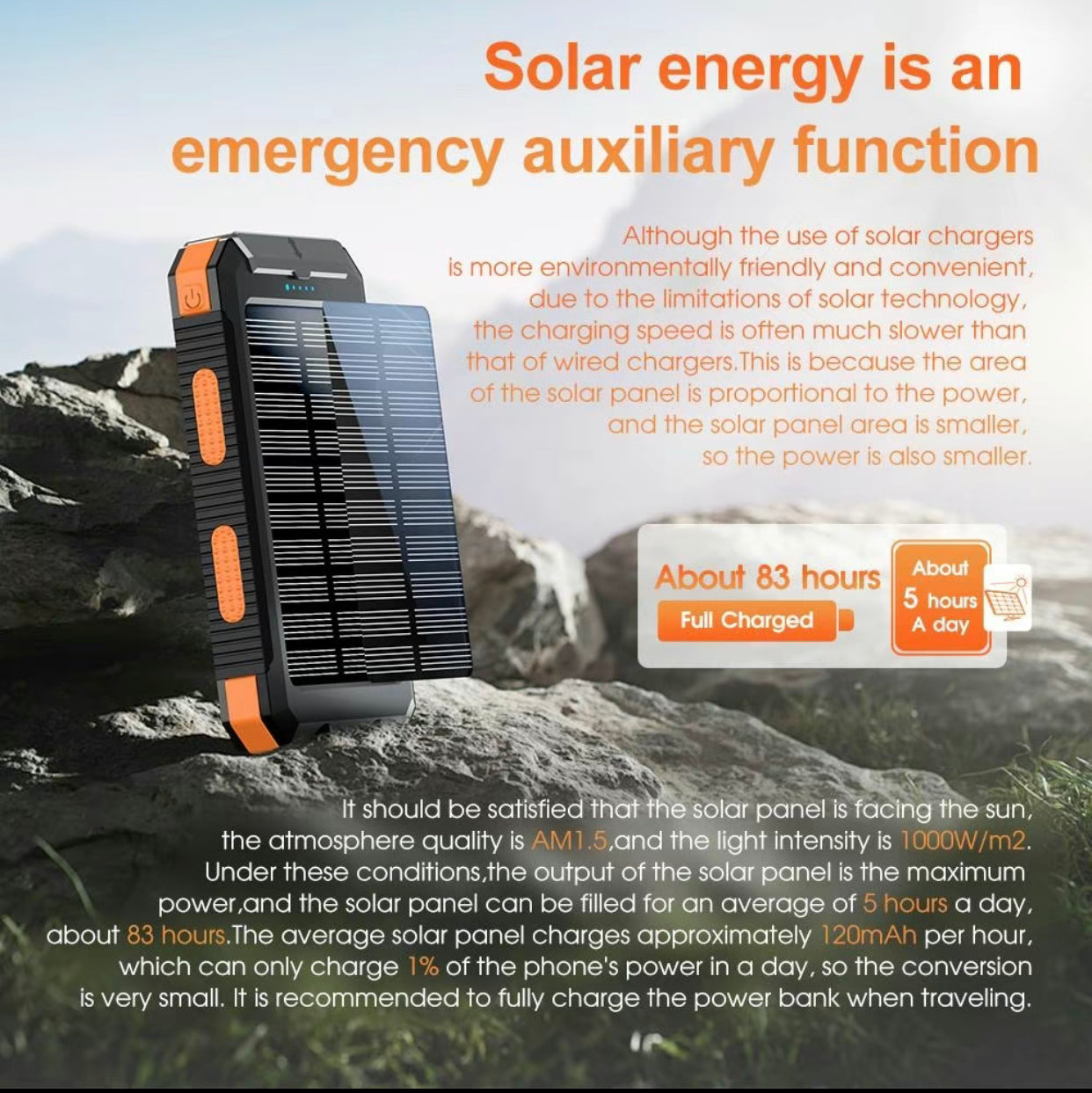 TrailCharge™ Solar Power Bank