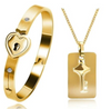 Love Lock Bracelet + Necklace