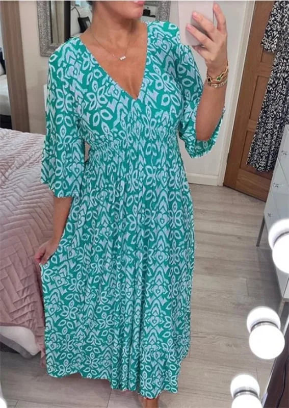 🔥LAST DAY 70% OFF🔥 I V-neck floral dress