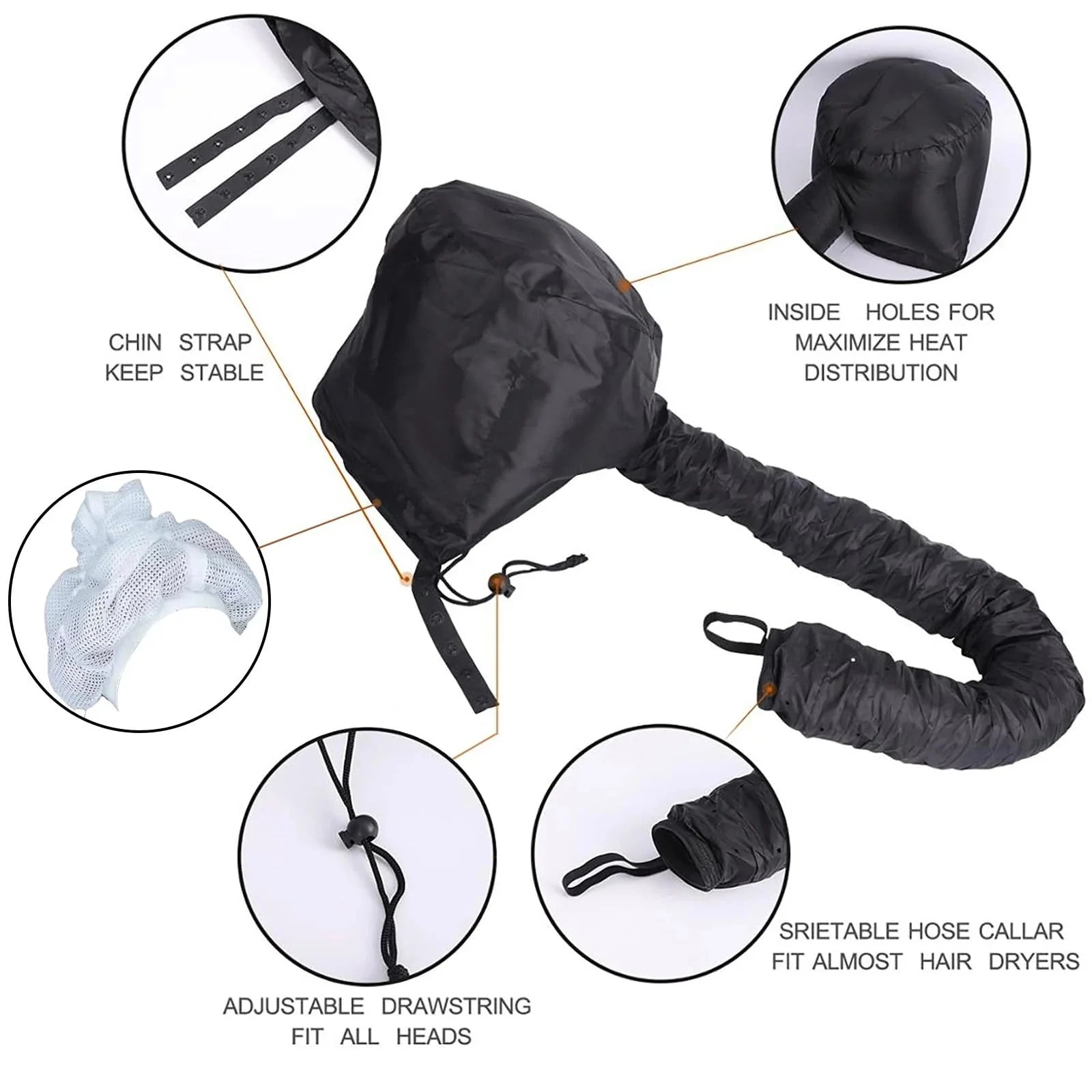 GlowBonnet™ Hair Bonnet Dryer Cap