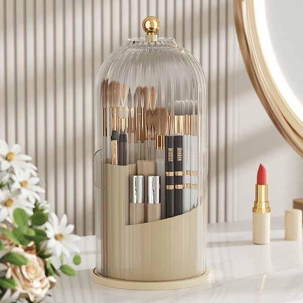 SpinGlam™ Rotating make-up brush organizer