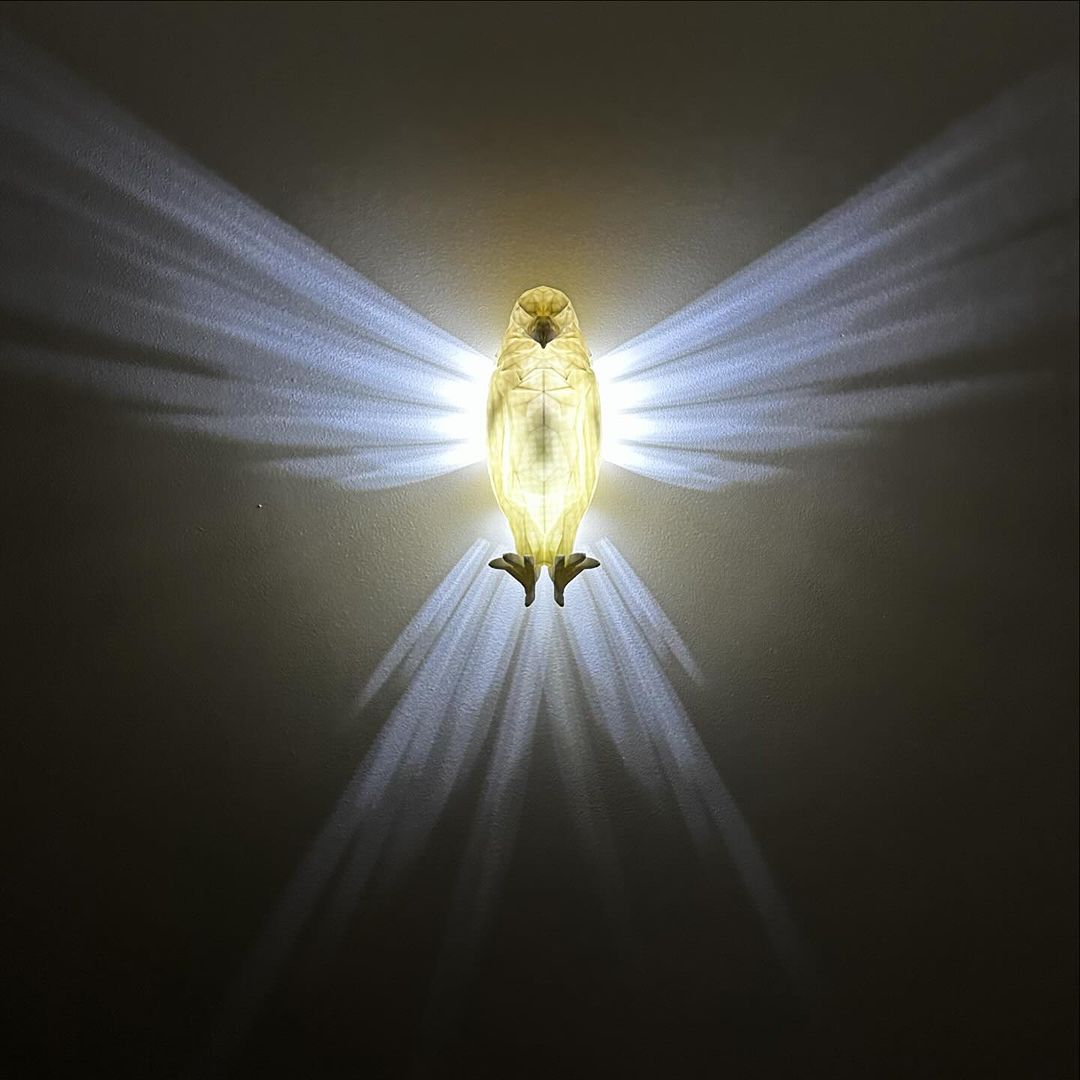 GlowSphere™ Owl and Eagle Wall lamps