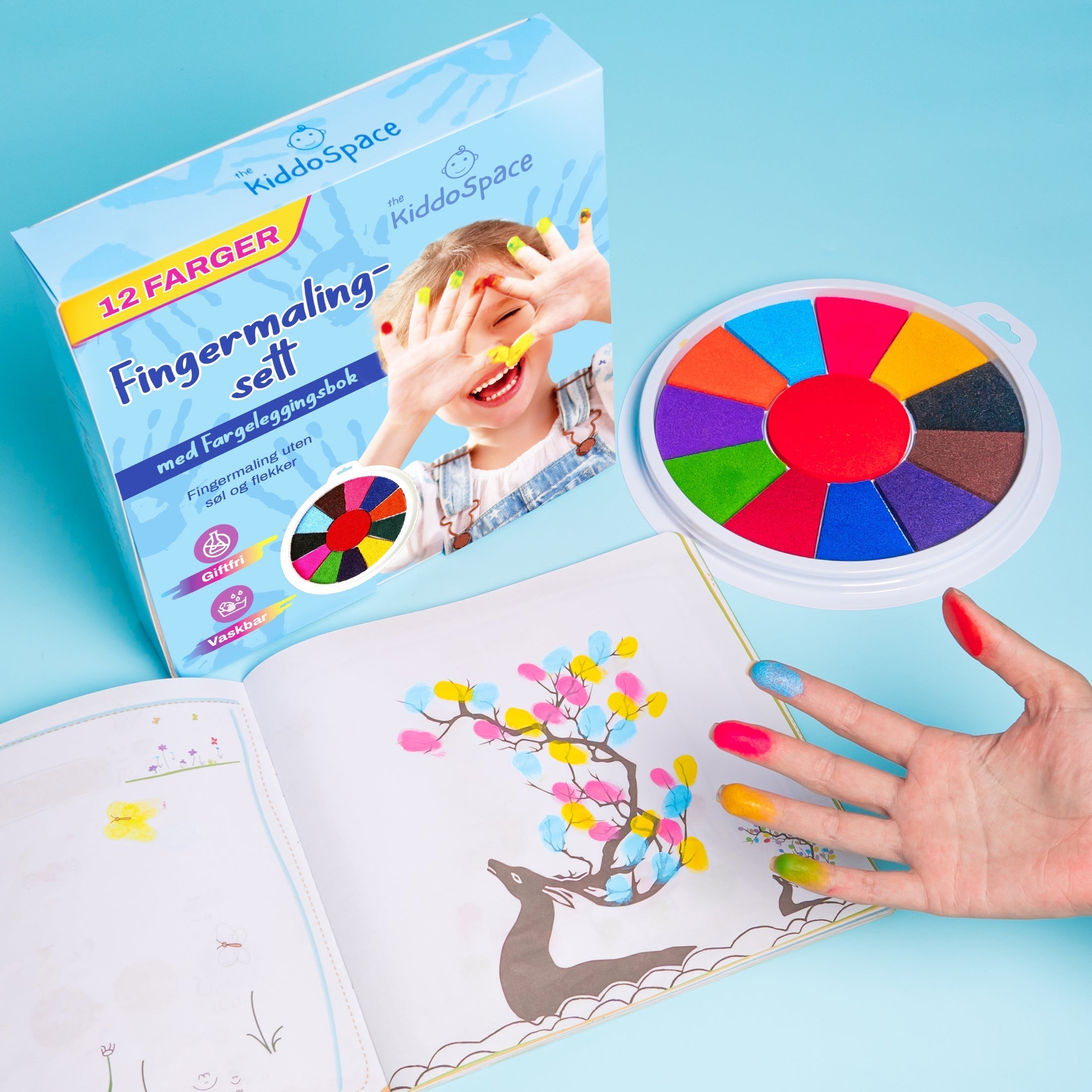 BrightFingers™ Finger Painting Set