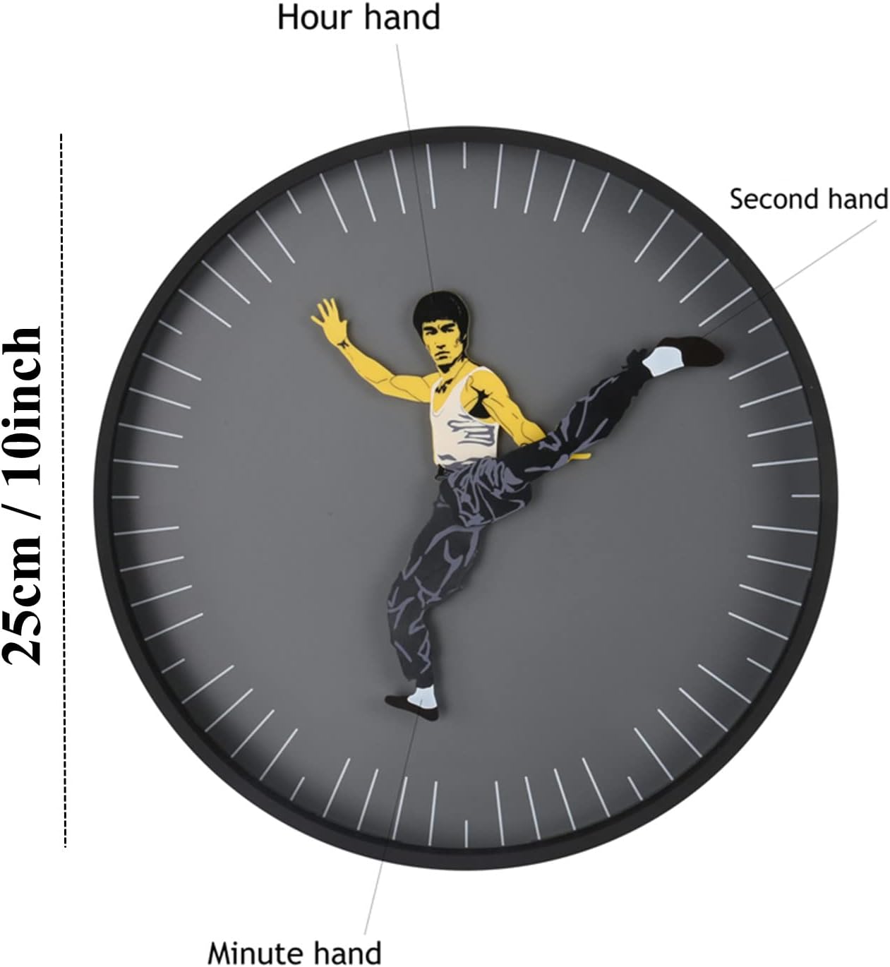 Bruce Lee Wall Clock