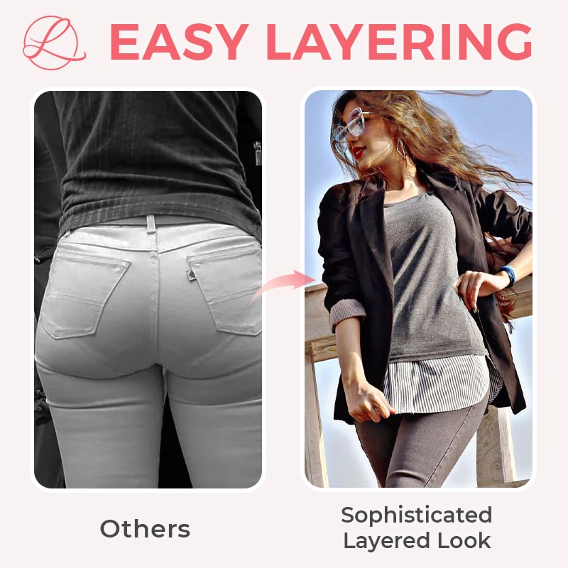 Last Day 50% OFF🔥 I LaziLayer™ Woman Layering Shirt Extender