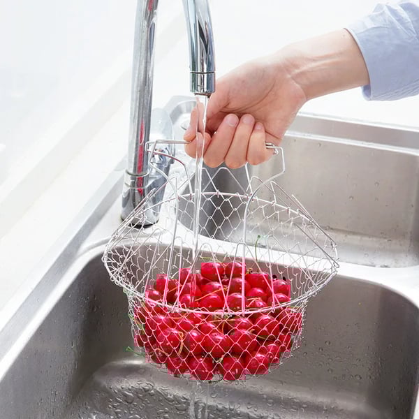 CrispEase™ Foldable Fry Basket