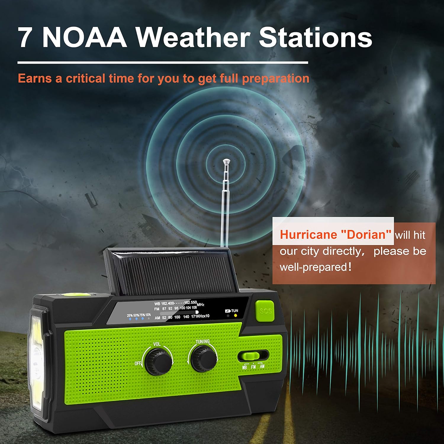 SurvivorPro™ Solar Powered Radio