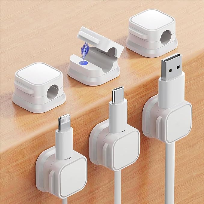 MagnetiClip™ Cable Organizers (Set of 6)