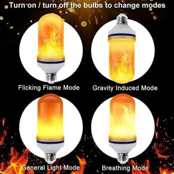 GlowFlicker™  LED Flame Light Bulb 1+1 Free Deal