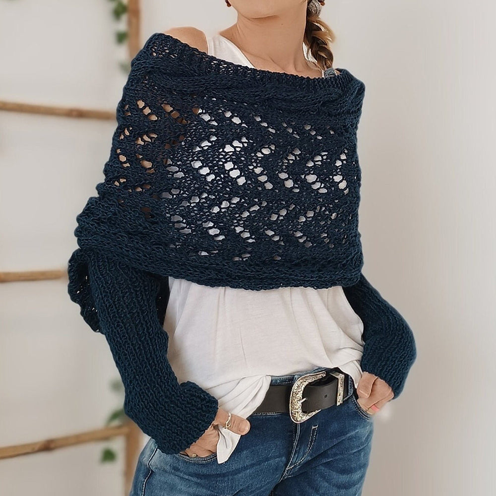Last Day 50% OFF🔥 I Ruby™ Knitted Wrap with Sleeves