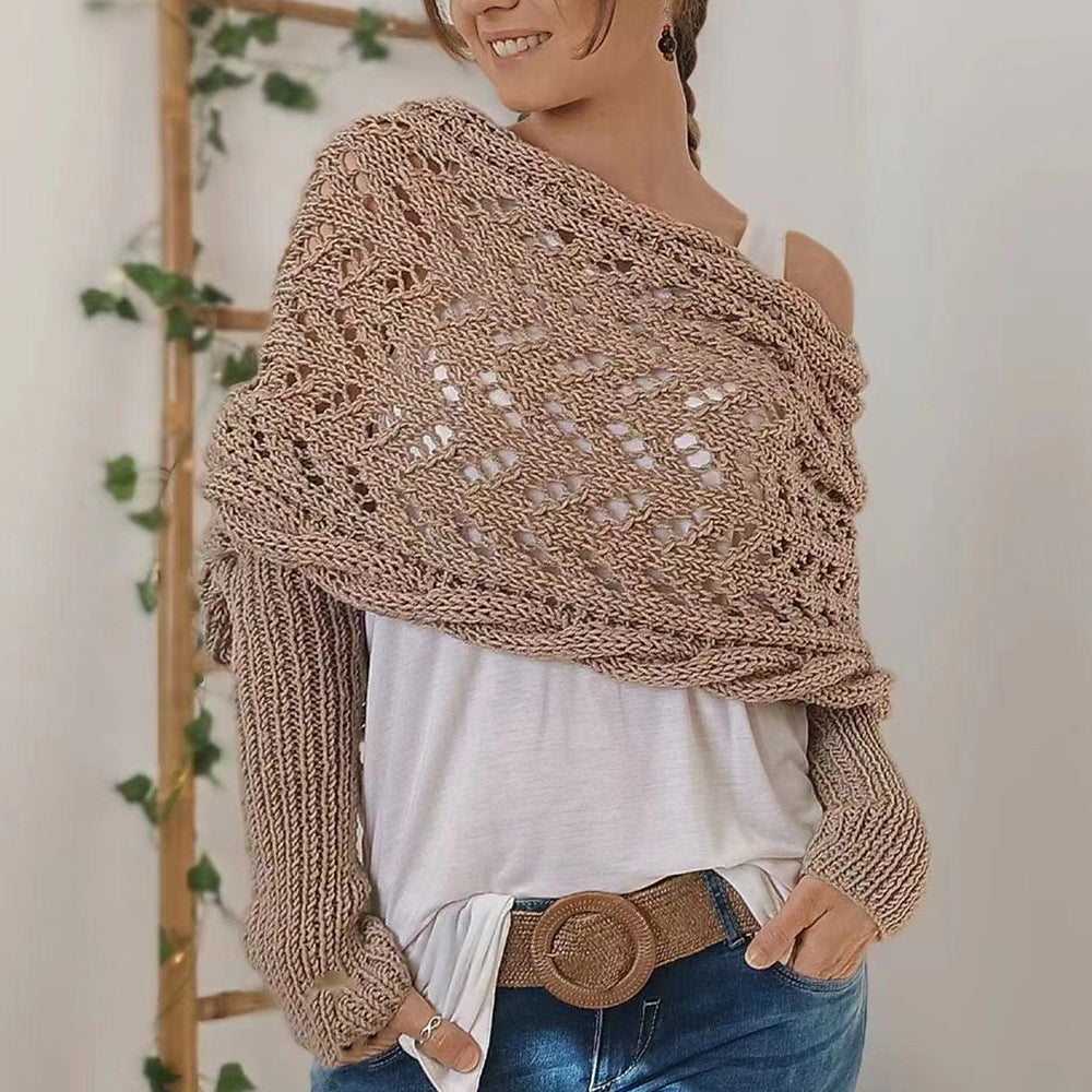 Last Day 50% OFF🔥 I Ruby™ Knitted Wrap with Sleeves