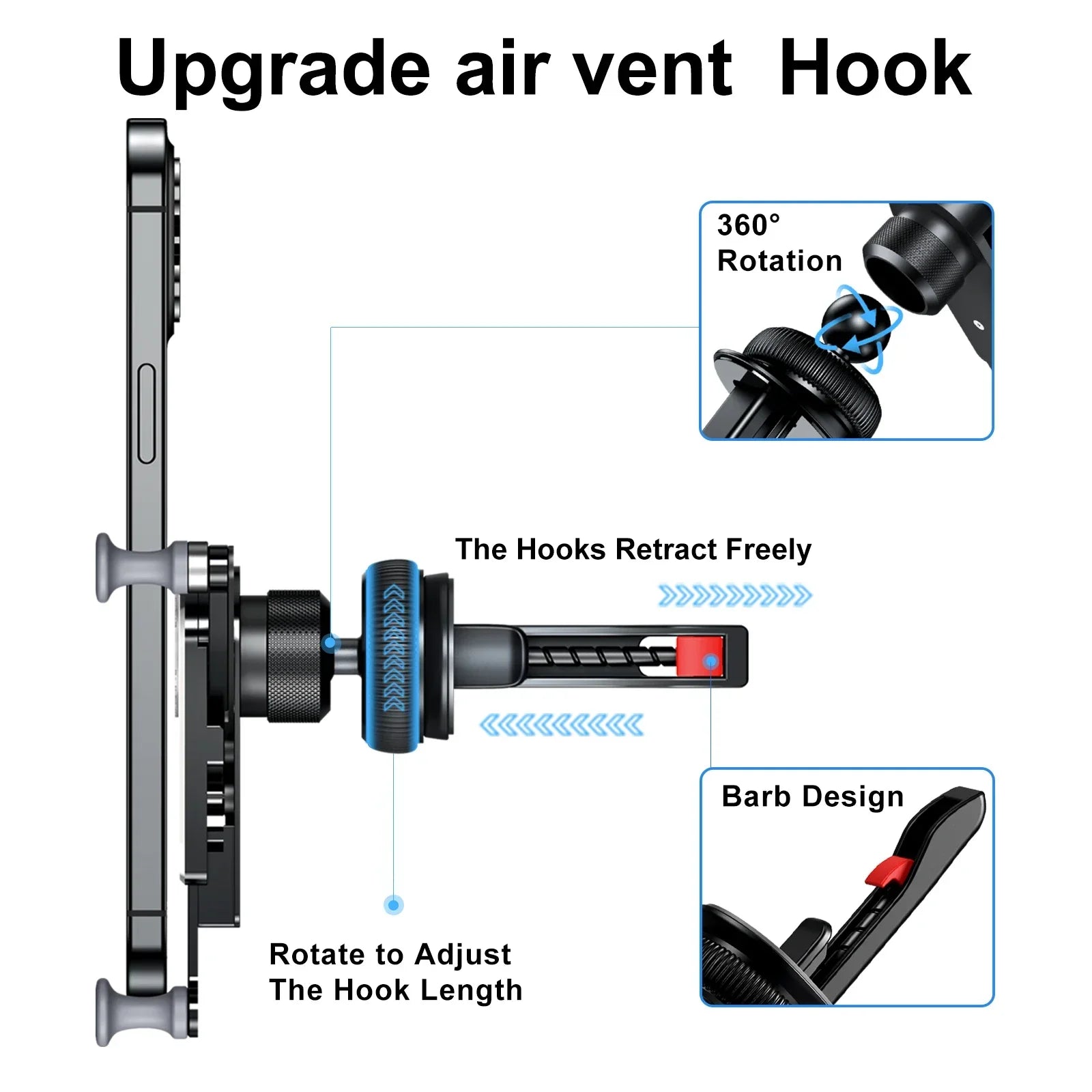 FlexView™️ Rotatable Car Phone Holder