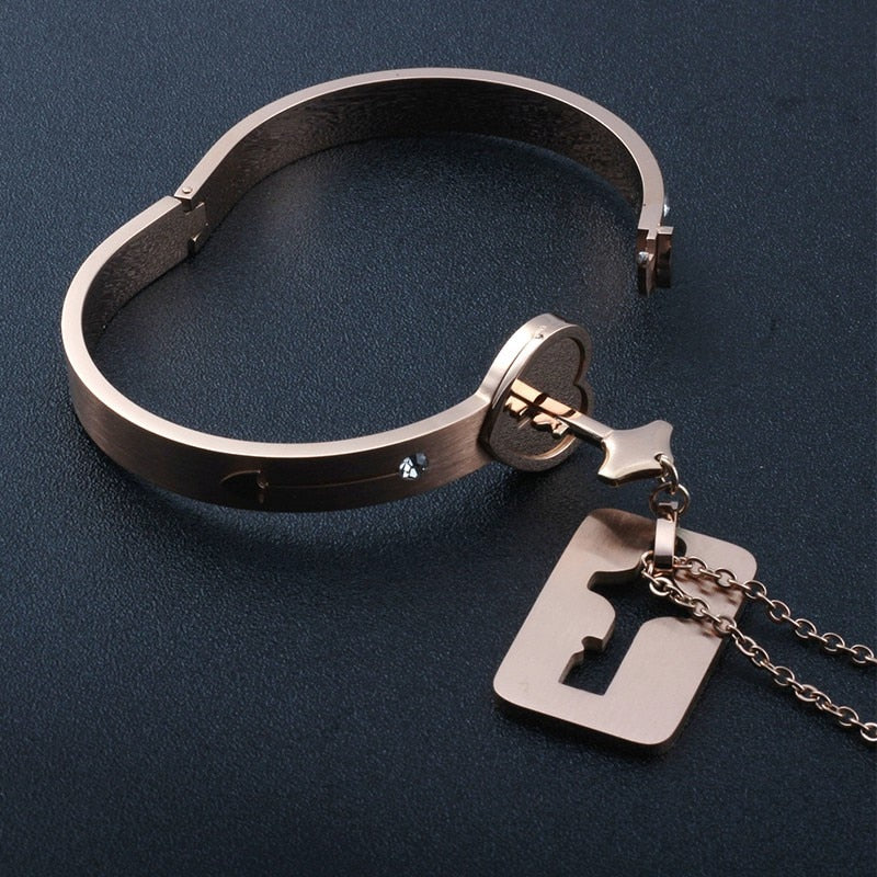 Love Lock Bracelet + Necklace