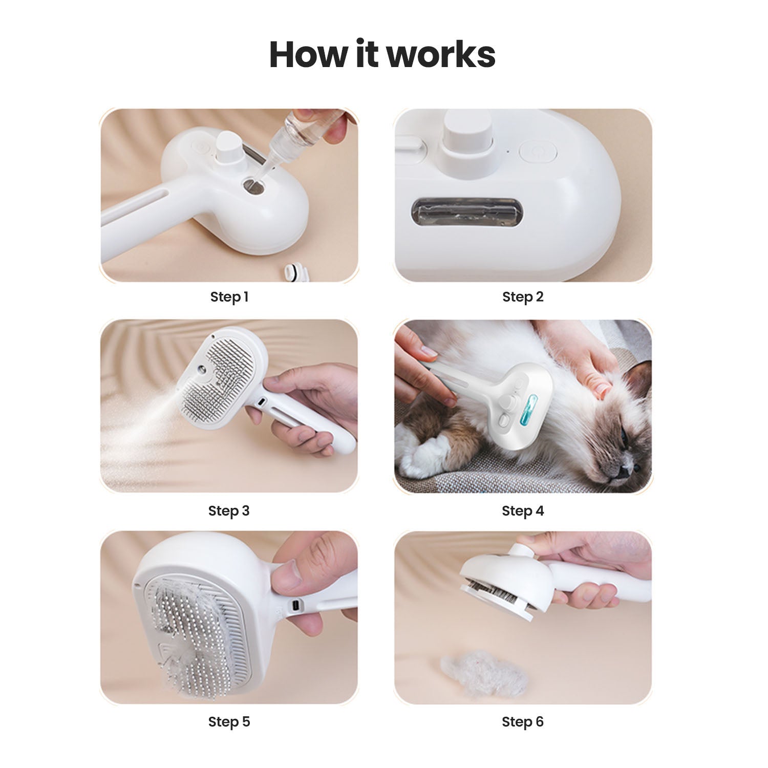 EleganceGroomer™ Pet Grooming Brush