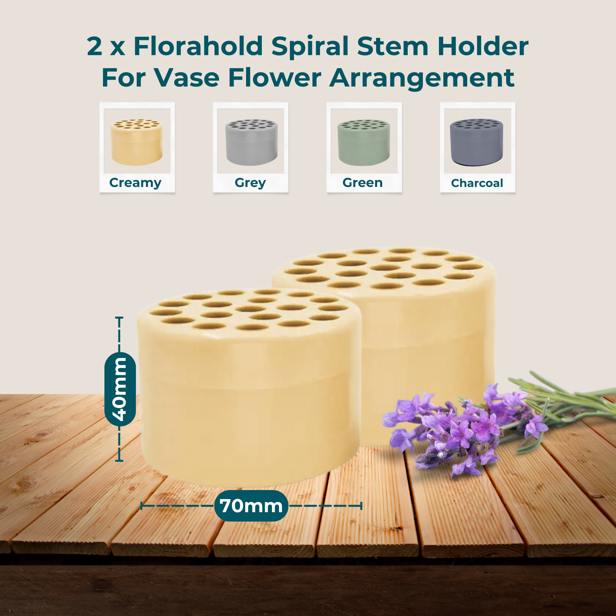 Last Day 1+1 Free🔥 I FloraHold™ Spiral Stem Holder For Vase Flowers