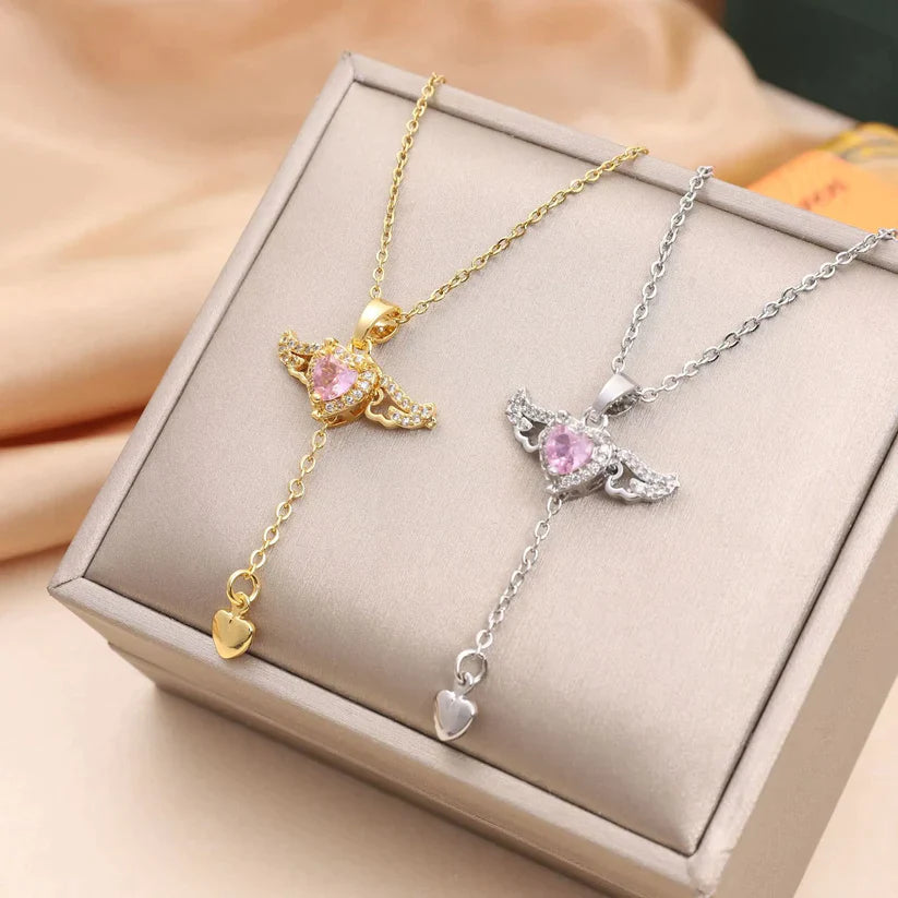 Veloura™ Heart Wings Necklace