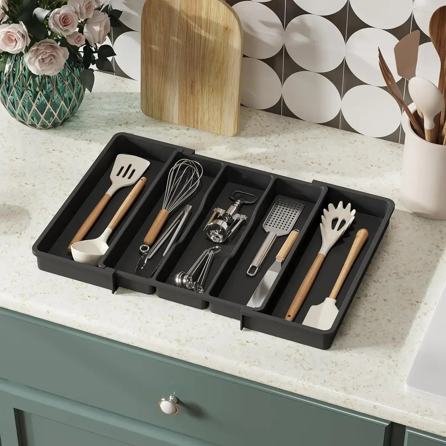 FlexiTray™ Expandable Kitchen Drawer
