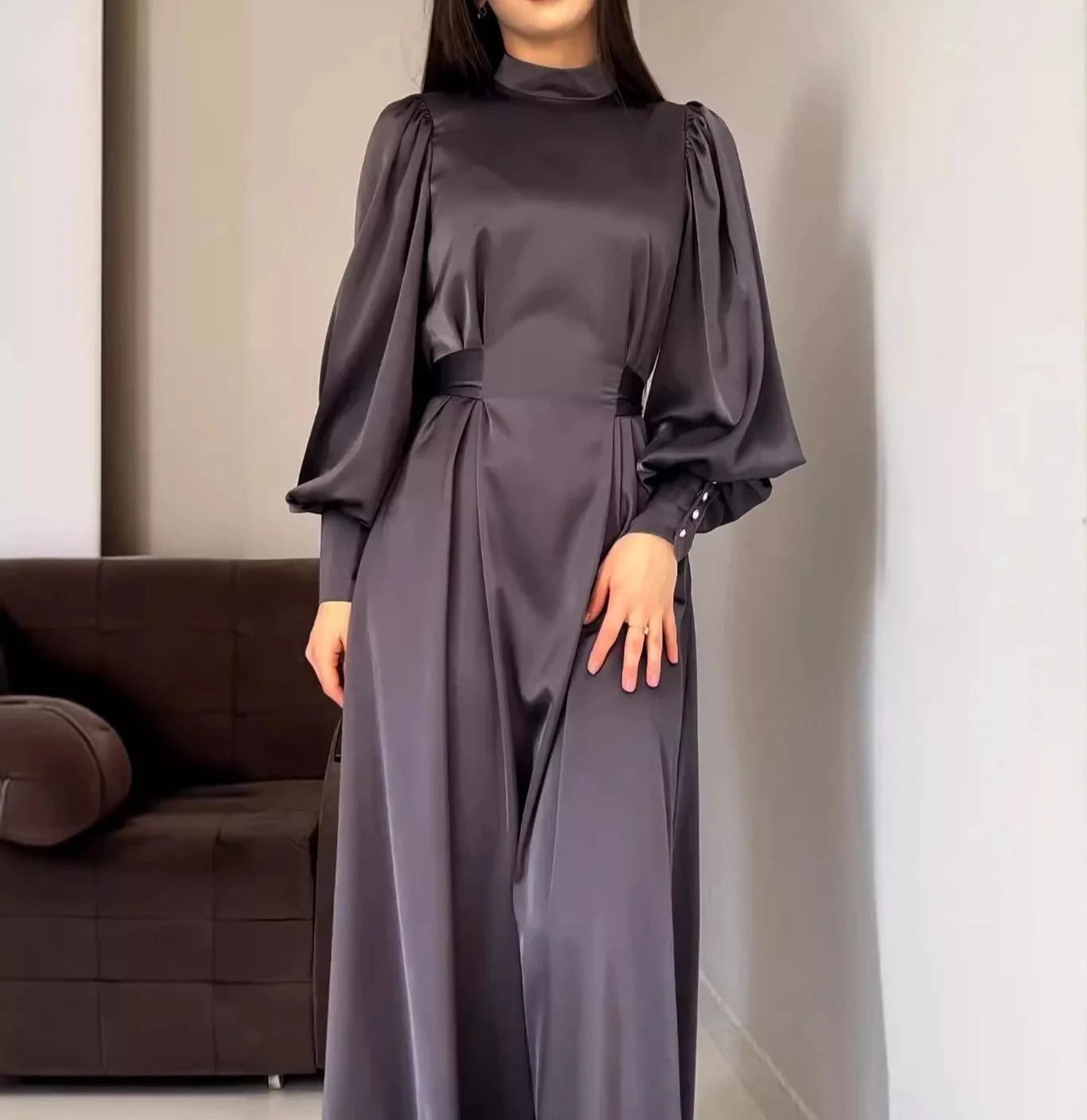 Riley™  Slim Belt Vintage Dress