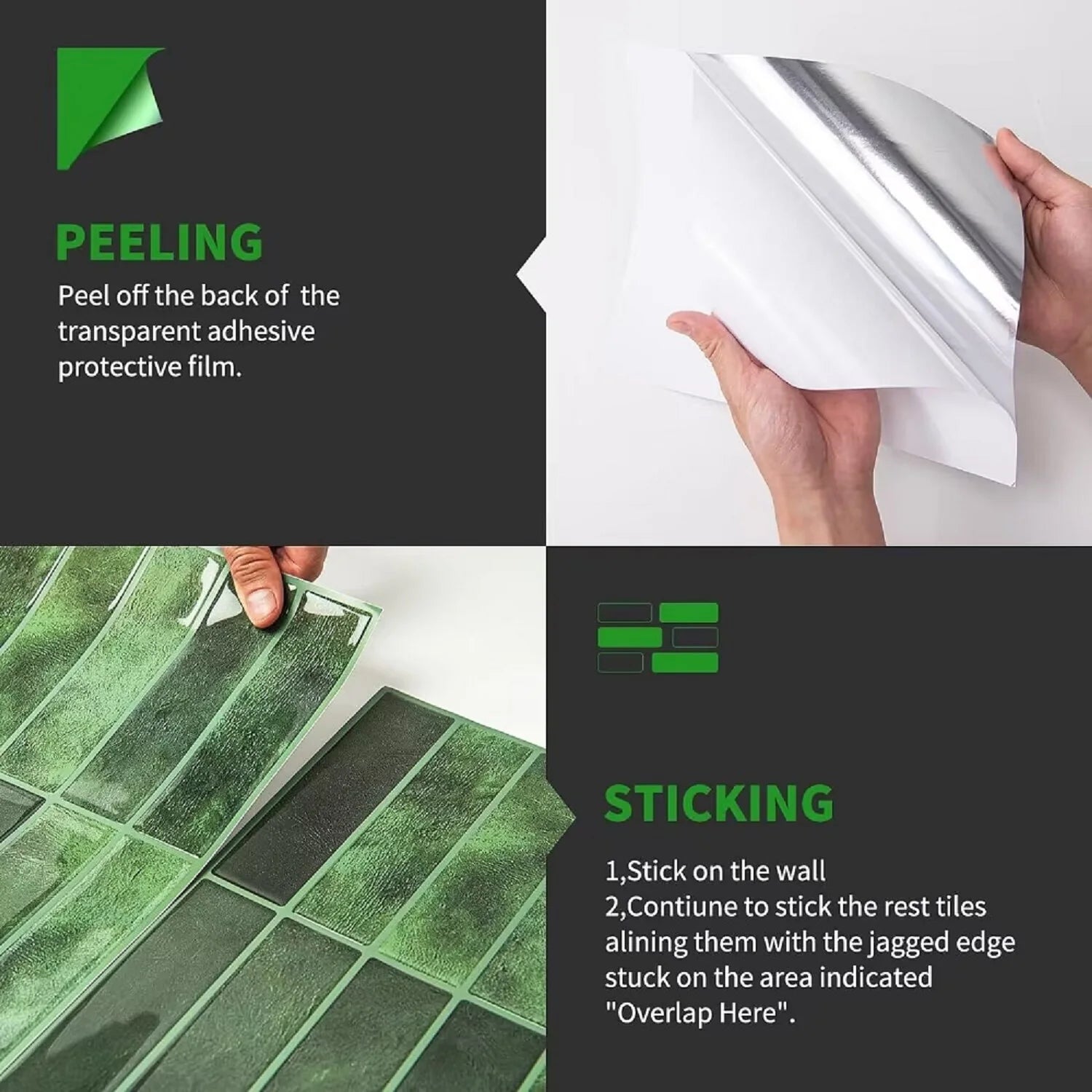 5+5 FREE I StickStyle™ Peel & Stick Tiles