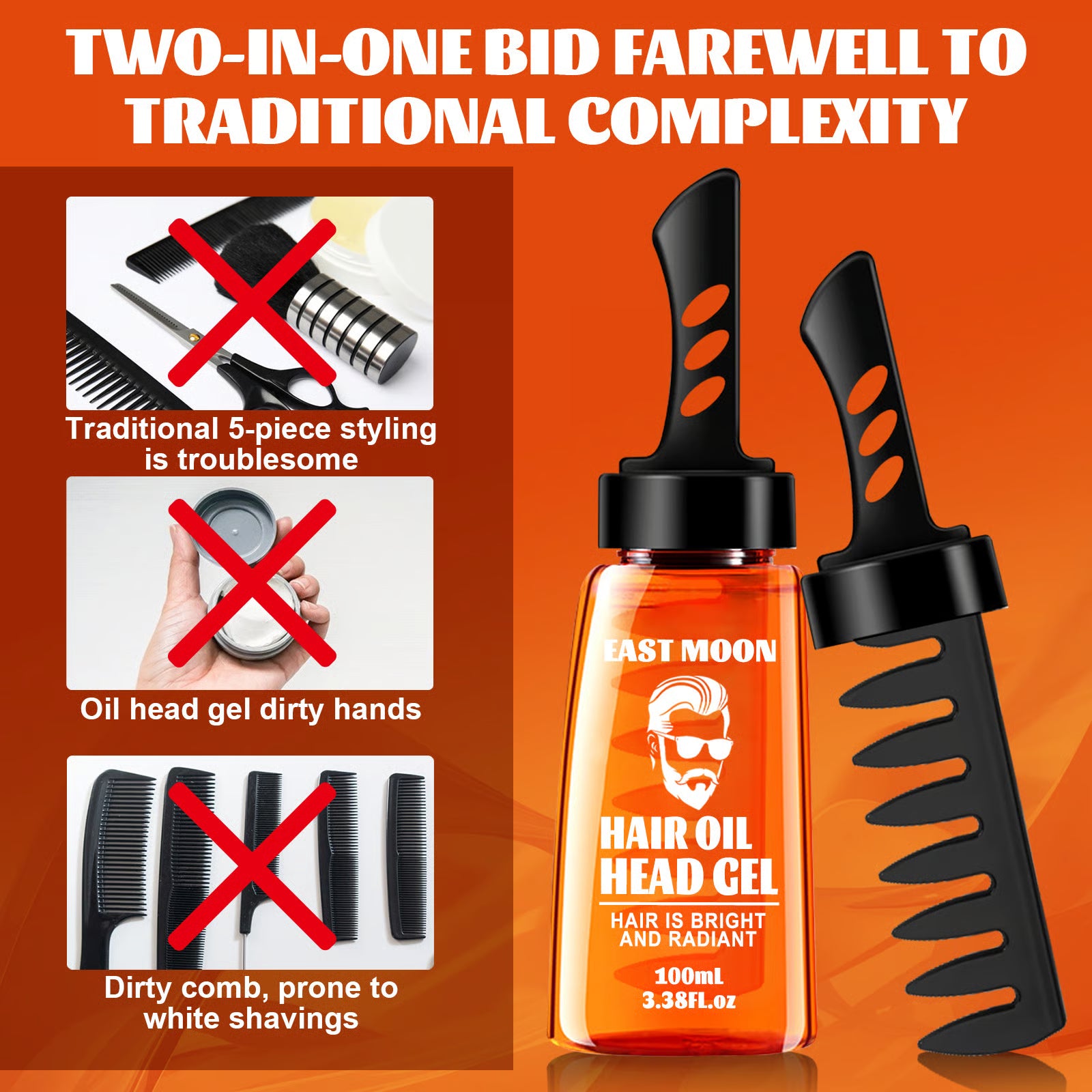 Twingroom™ Style Comb Hair Gel