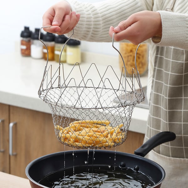 CrispEase™ Foldable Fry Basket