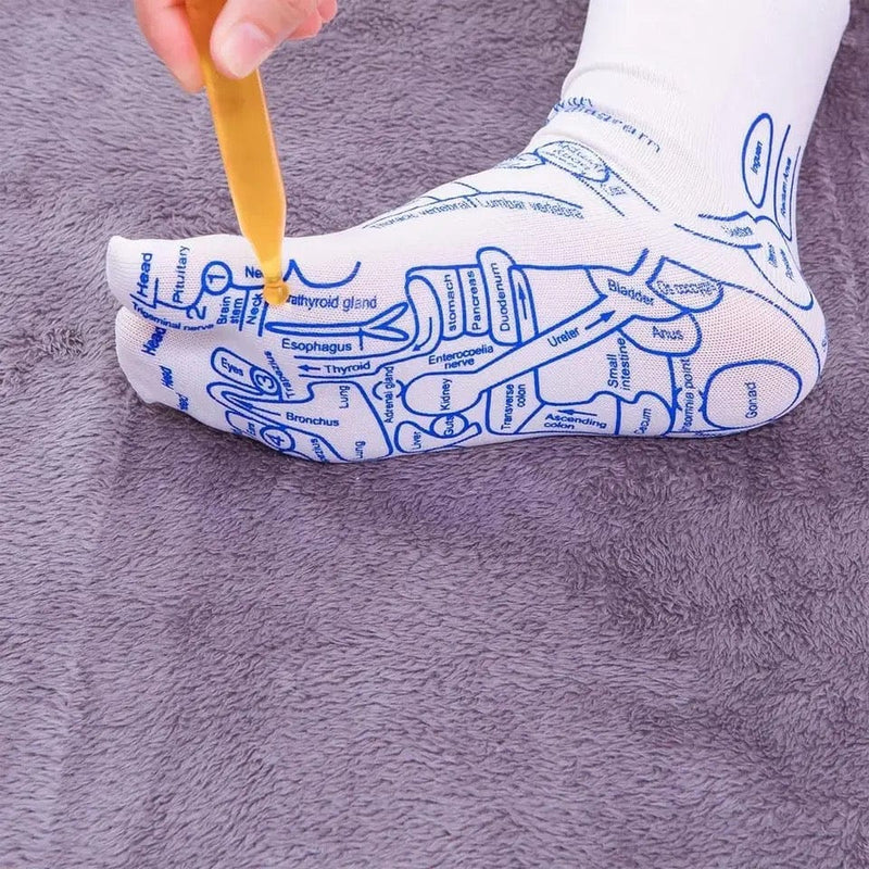 RelaxiSocks™ Acupuncture Chart Socks