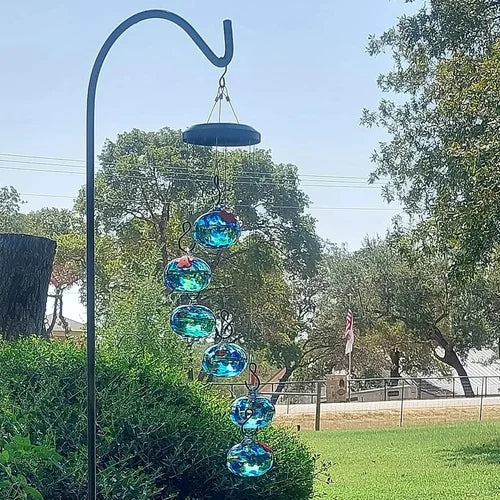ChimeBloom™ Charming Wind Chimes Hummingbird Feeder