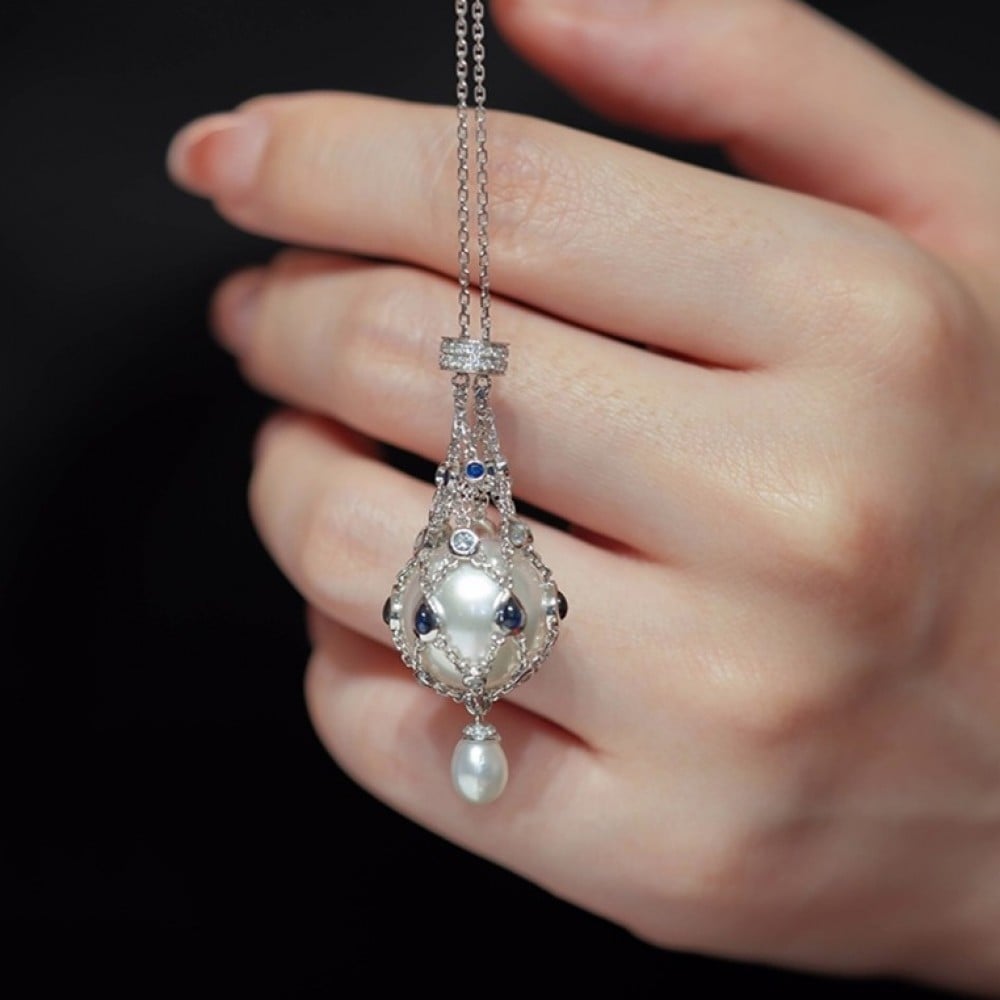 Pearl & Gemstone Lavalier Pendant I 🔥Last Day 50% OFF