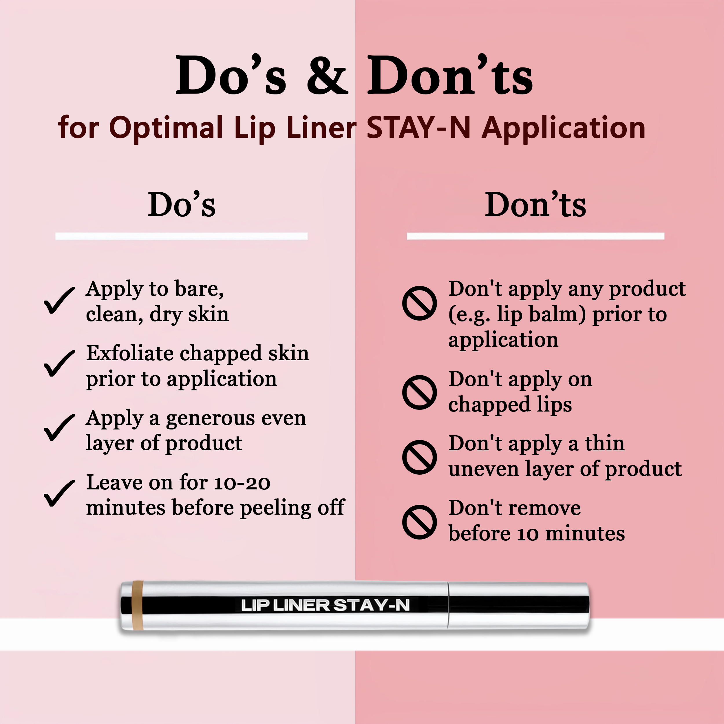 StainProof™ Peel Off Lip Liner Stain