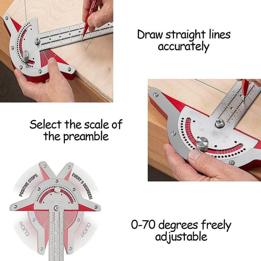 ExactoAngle™ Woodworking Ruler