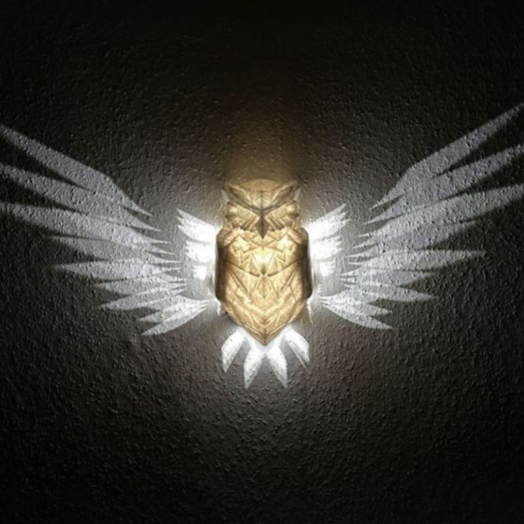 GlowSphere™ Owl and Eagle Wall lamps