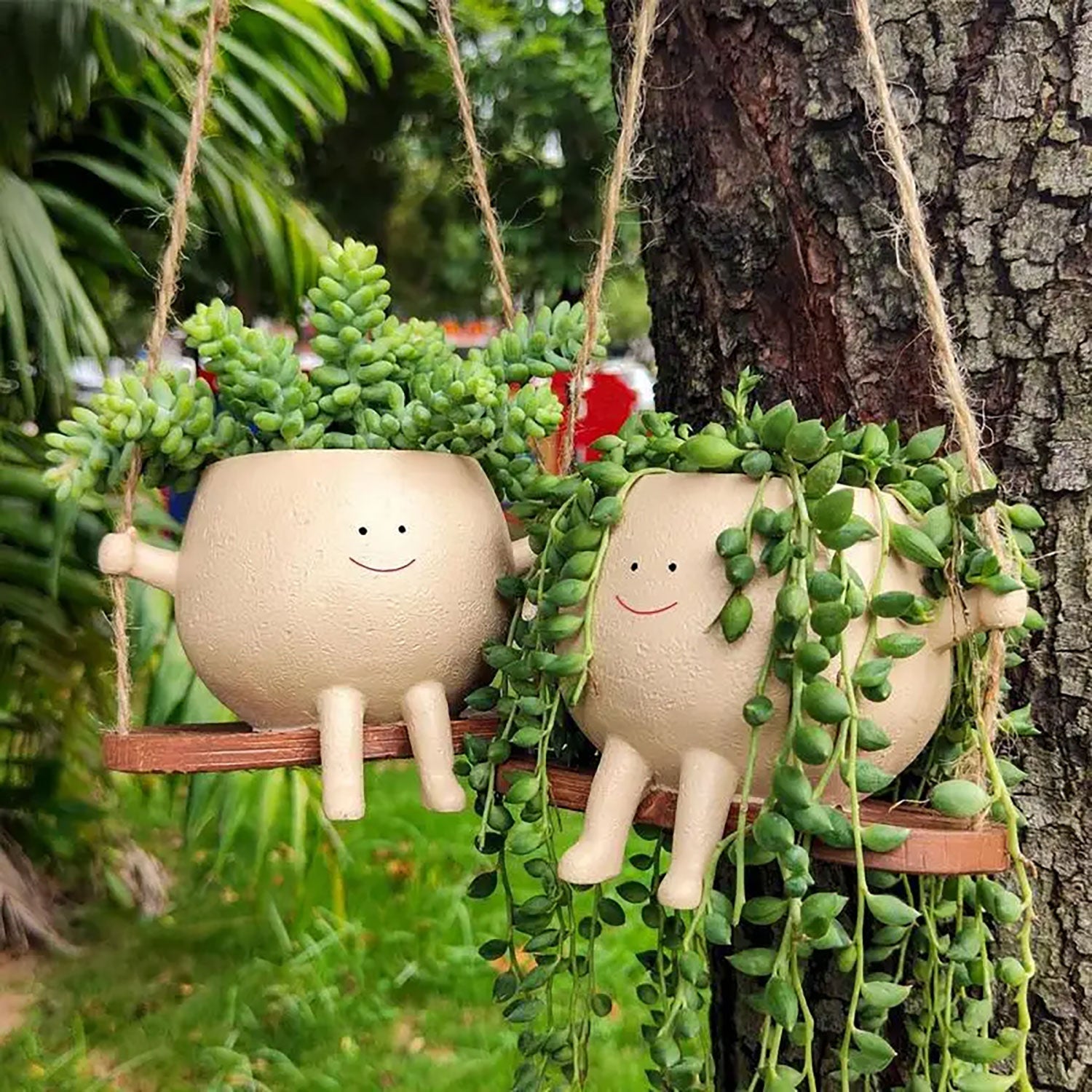 JoyPots™ Swinging Smiley Pot