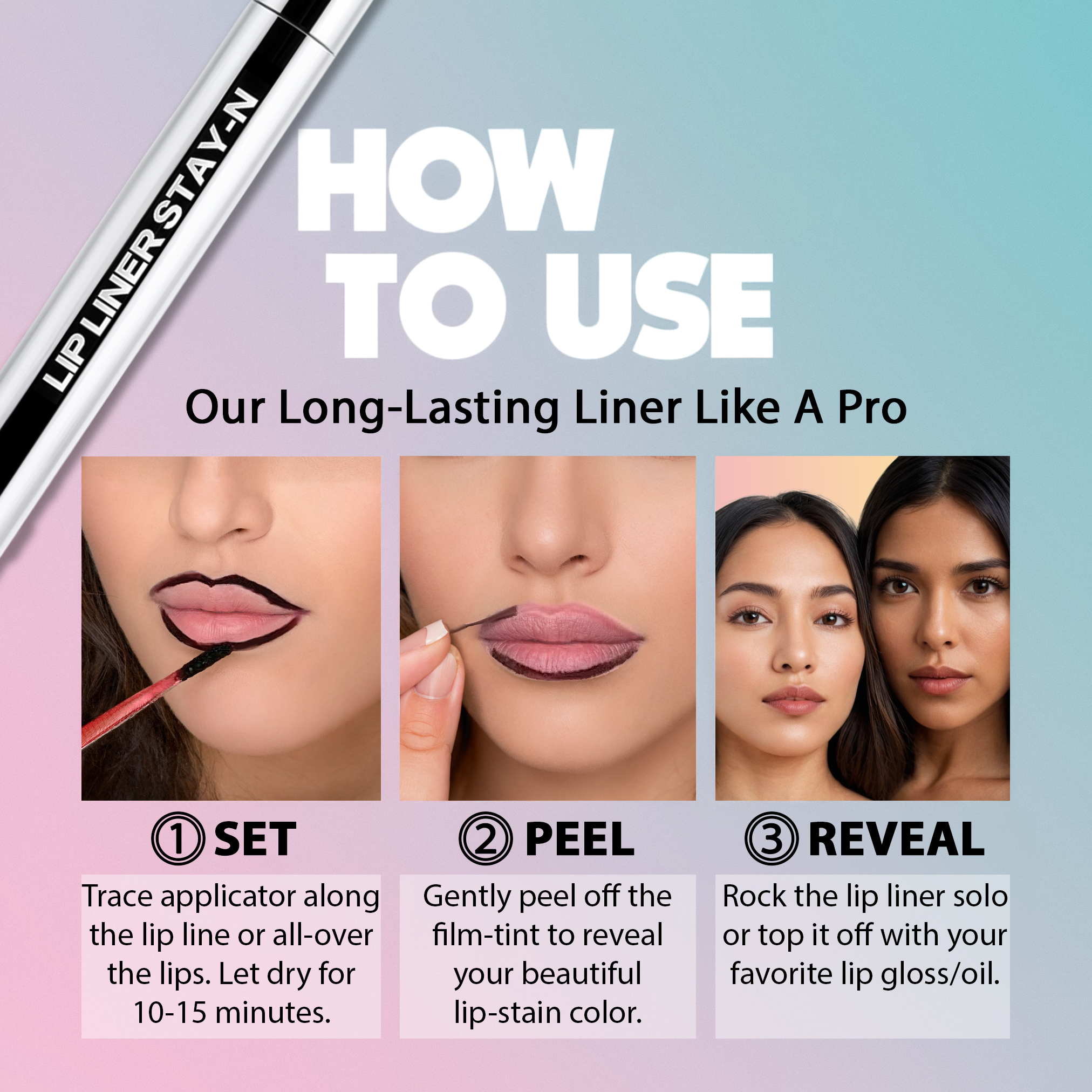 StainProof™ Peel Off Lip Liner Stain