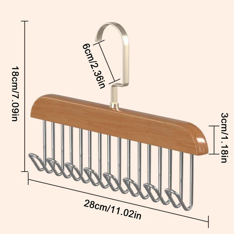 Solid Wood Hanger Organizer