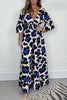 Leopard Print V-neck Dress