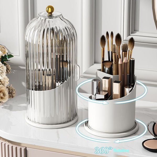 SpinGlam™ Rotating make-up brush organizer