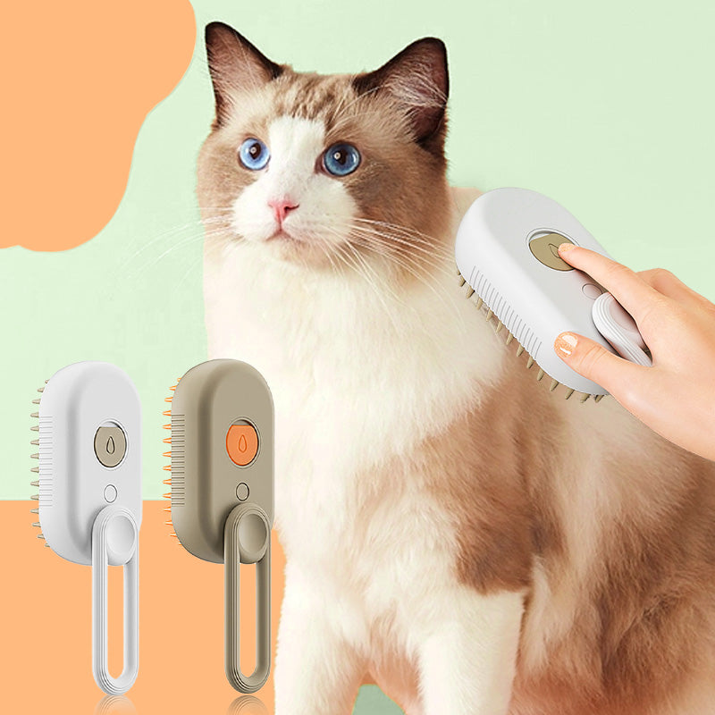 FurEase™ Pet Steam Brush