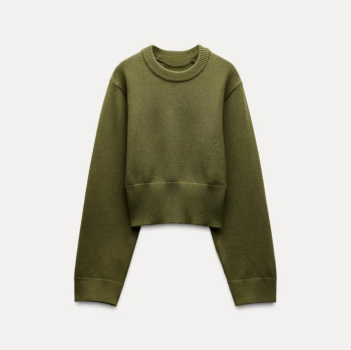 Layla™ Cropped Knit Sweater